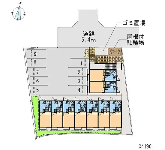 ★手数料０円★河内長野市松ケ丘西町　月極駐車場（LP）